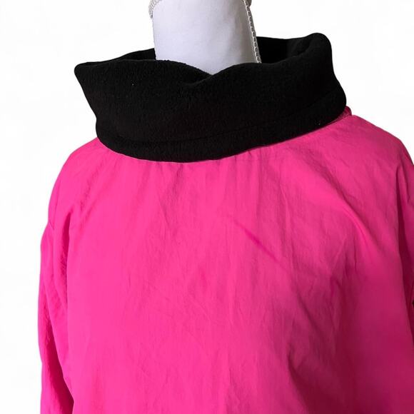 Vintage Victoria’s Secret PINK Windbreaker Jacket — Neon Pink Y2K Cozy (M) - Picture 4 of 7